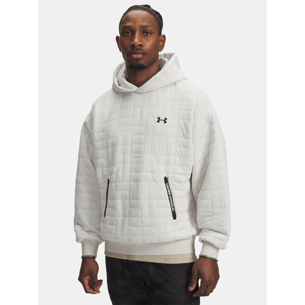 Mens sweatshirt Under Armour UA Unstoppable Flc Txtr Hdy-WHT - Mens 65233077