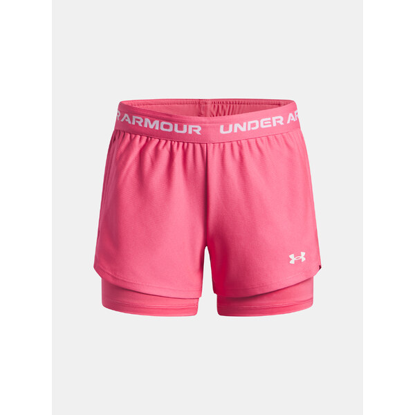 Girls shorts Under Armour UA Tech Play Up 2n1 Short-PNK - Girls 65236921