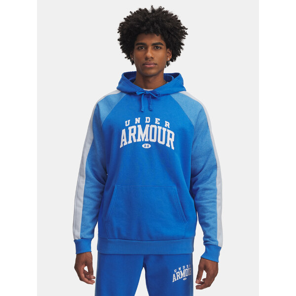 Mens sweatshirt Under Armour UA Rival Flc CB Hood-BLU - Mens 65236962
