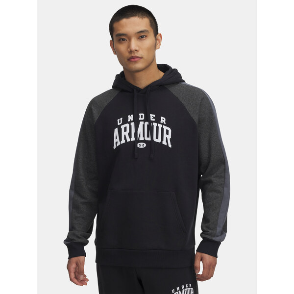 Mens sweatshirt Under Armour UA Rival Flc CB Hood-BLK - Mens 65233106