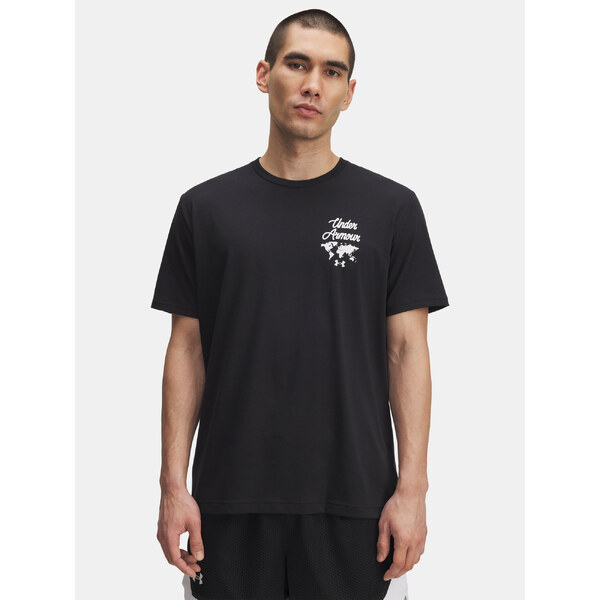 Mens T-shirt Under Armour UA 60/40S SPORTS WM SS-BLK - Mens 65233145