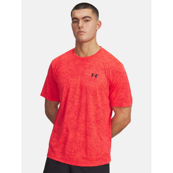 Mens T-shirt Under Armour UA Tech Tee Pixelate-RED - Mens 65233195