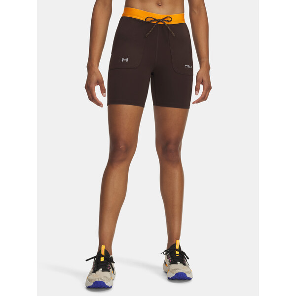 Womens shorts Under Armour UA Trail Run Fitted Short-BRN - Womens 65233188