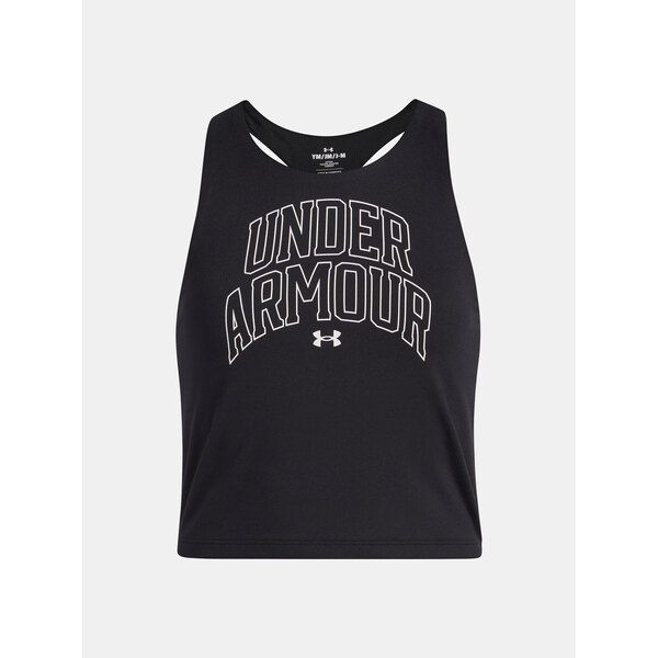 Girls tank top Under Armour UA Motion Branded Tank-BLK - Girls 65233243