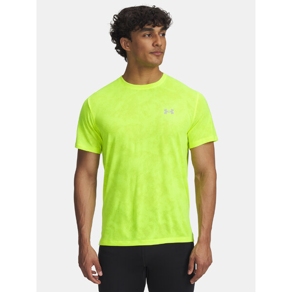 Mens T-shirt Under Armour UA Launch Camo SS-YLW - Mens 65233276