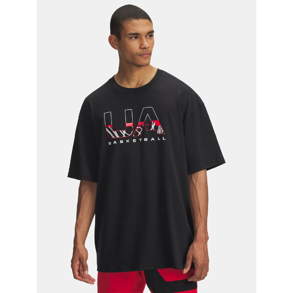 Mens T-shirt Under Armour UA M HWT Hoops Branded SS-BLK - Mens 65233220