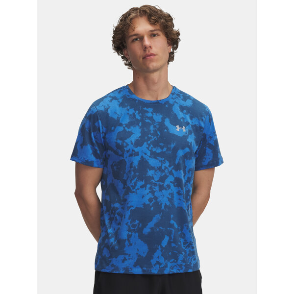 Mens T-shirt Under Armour UA Launch Printed SS-BLU - Mens 65233244