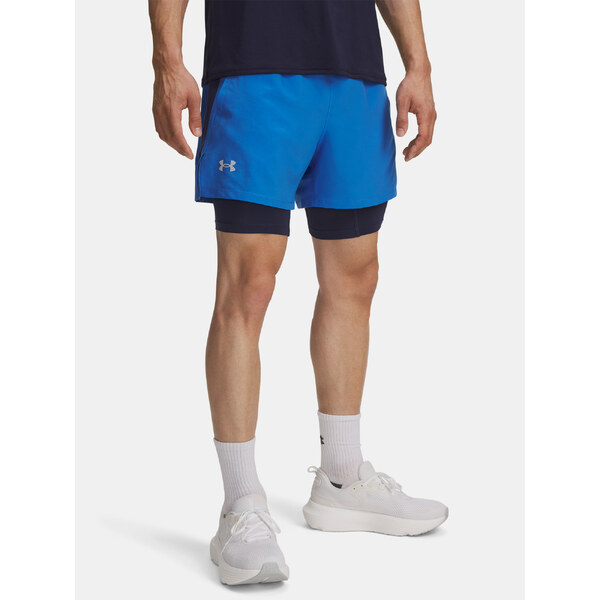Mens shorts Under Armour UA LAUNCH 5 2-IN-1 SHORTS-BLU - Mens 65233253