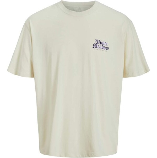 JACK & JONES Tričko JORGROVE zelená / fialová / biela ako vlna 63834361