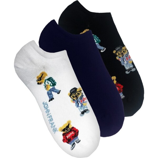 Pánske ponožky John Frank JF3SS10 3Pack 65084469