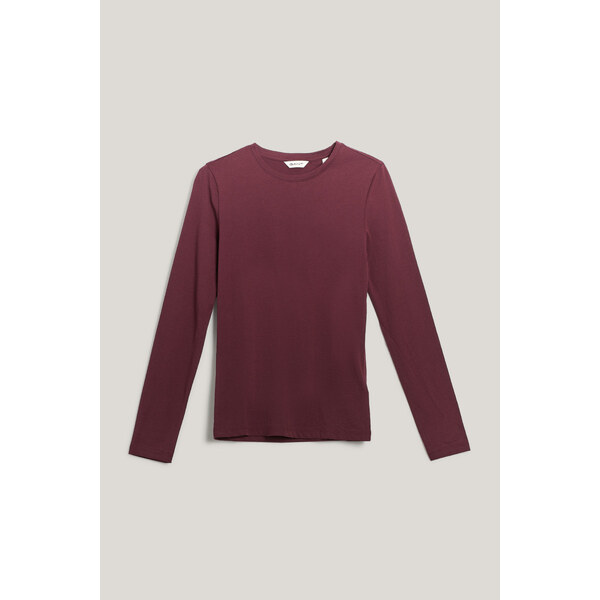 TRIČKO GANT LIGHT COTTON LS T-SHIRT PLUM WINE 64944410