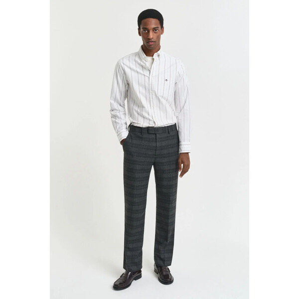 NOHAVICE GANT GLENCHECK SUIT PANTS ANTRACIT MELANGE 65051927