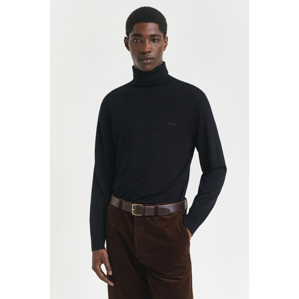 ROLÁK GANT EXTRAFINE MERINO WOOL TURTLENECK BLACK 65051962