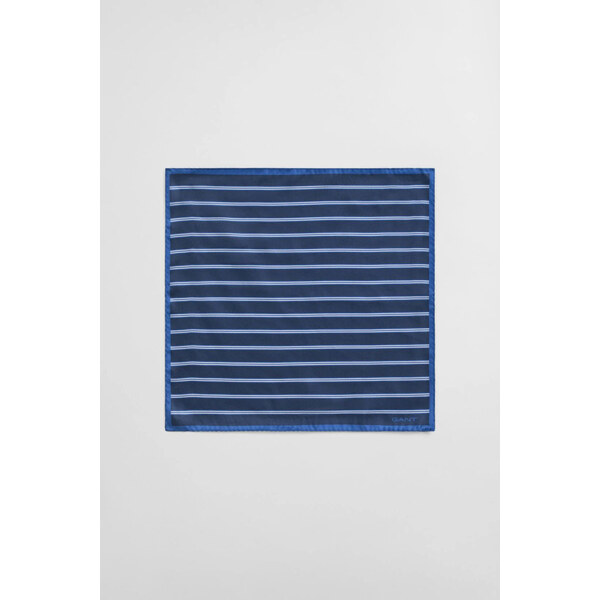 VRECKOVKA GANT STRIPED POCKET SQUARE MARINE 65051966