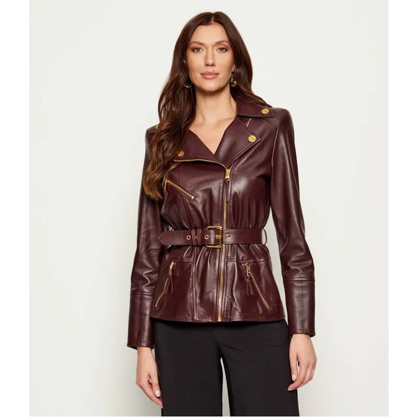 Elisabetta Franchi Kožená bunda ramoneska | regular fit 65049004