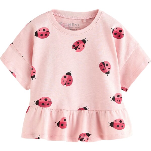 Next Tričko ružová / červená / čierna 65875604