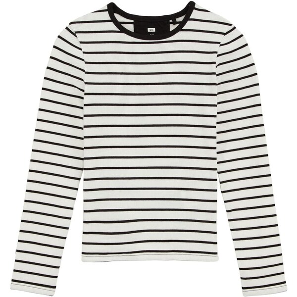 WE Fashion Tričko čierna / biela 65656032