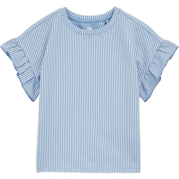 WE Fashion Tričko svetlomodrá / biela 65656057