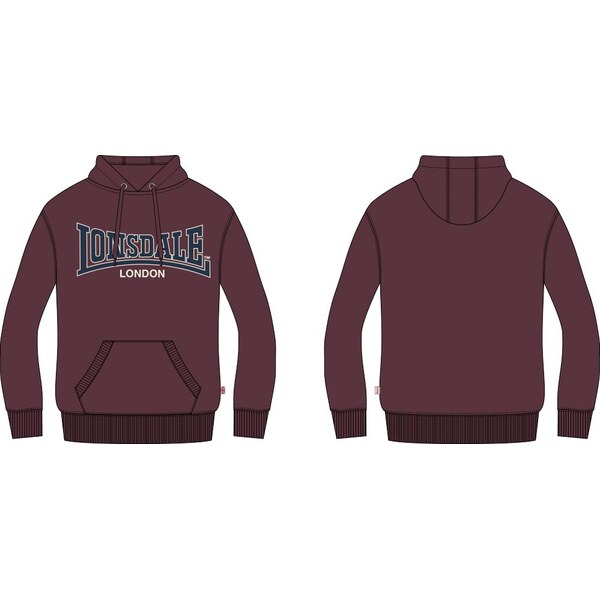 Lonsdale Mens hooded sweatshirt regular fit 65064112