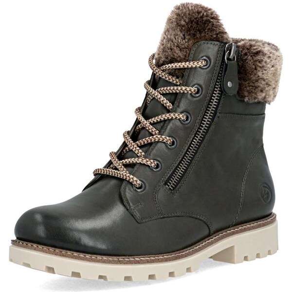 RIEKER Dámska členková obuv REMONTE D8463-52 zelená W5 65056358