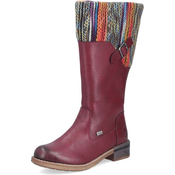 Dámske čižmy RIEKER 94692-35 červená W5 65056372