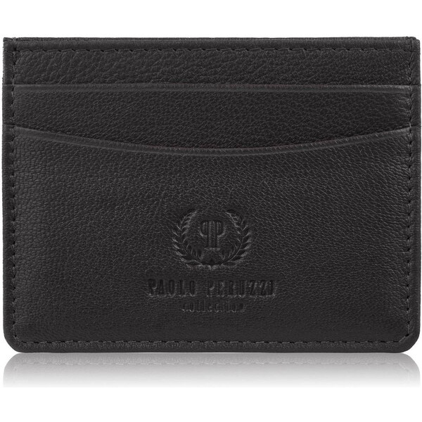 Paolo Peruzzi Kožené praktické puzdro na karty a vizitky | hnedá T-151 64735434
