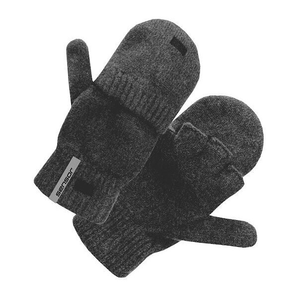 Vlnené rukavice Sensor Virgin Wool melír sivá veľkosti oblečenia S/M 65796967