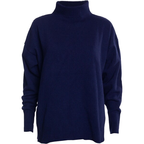 Dámsky vlnený sveter Vlnka S19 tmavo modrá veľkosti oblečenia S/M 65796992