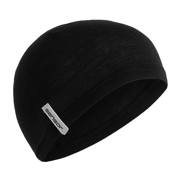 Vlnená čiapka Sensor Merino Active Under čierna veľkosti oblečenia Uni 65797021