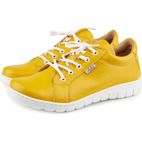 Vlnka Dámske kožené tenisky Nina žltá veľkosti obuvi - dospelí 37 65798894