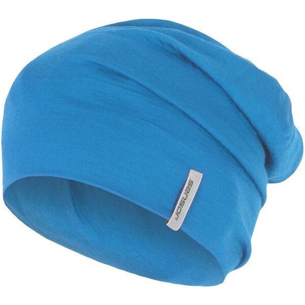 Vlnená čiapka Sensor Merino Active modrá veľkosti oblečenia L 65797096