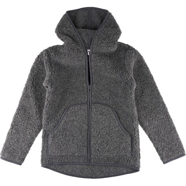 Vlnka Mikina z ovčej vlny s kapucňou tmavosivá veľkosti oblečenia S 65797130