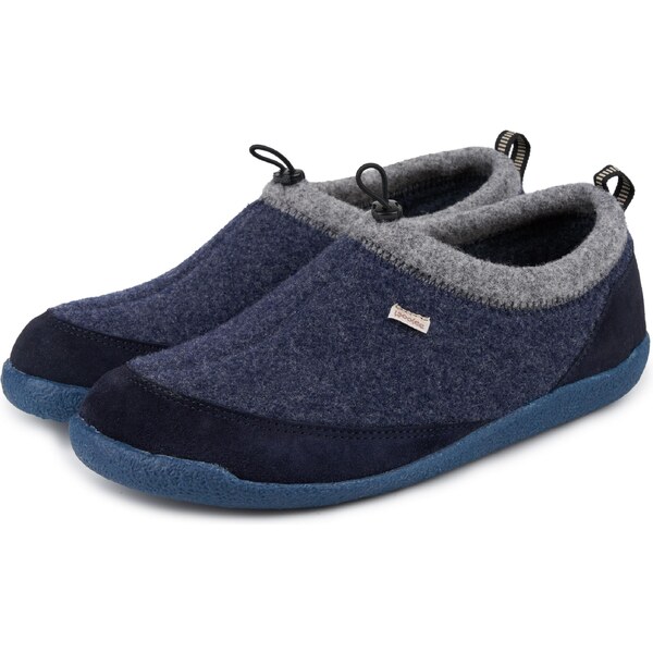 Vlnka Pánske barefoot filcové papuče Oliver modrá veľkosti obuvi - 65797147