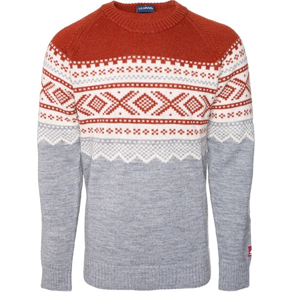 Pánsky sveter Ulvang Marius Roundneck hnedá veľkosti oblečenia S 65796982