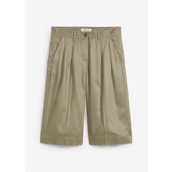 bonprix Bermudy z padavého lyocellu, farba šedá 62972845