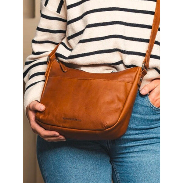 Dámska kožená crossbody kabelka The Chesterfield Brand Rachel - koňak 64167677