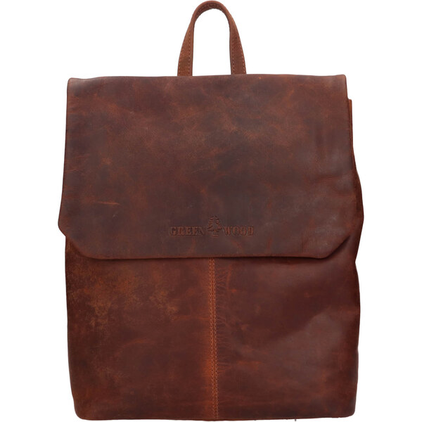 Vintage dámsky kožený batoh Greenwood Marta - hnedá 65065321