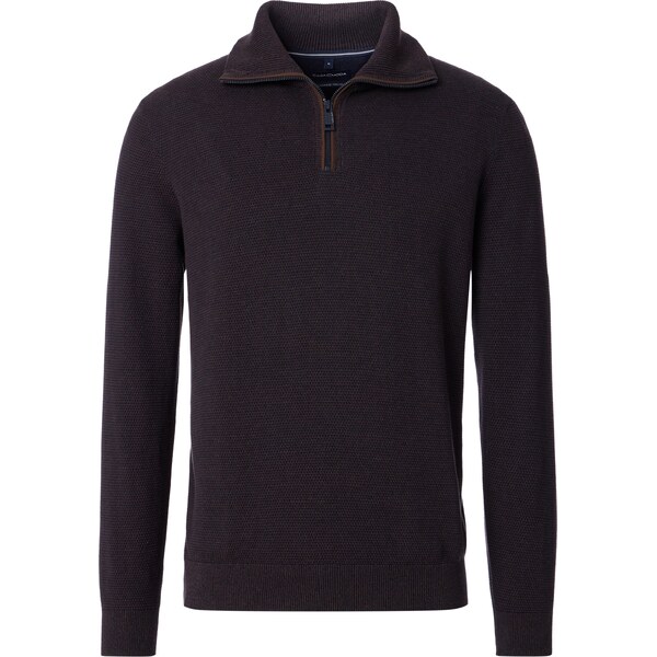 Pánsky hnedý bavlnený sveter stojáčik CASA MODA 65066528