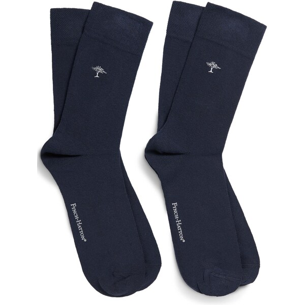 Pánske modré Soft cotton blend ponožky FYNCH-HATTON 2 páry 65066544