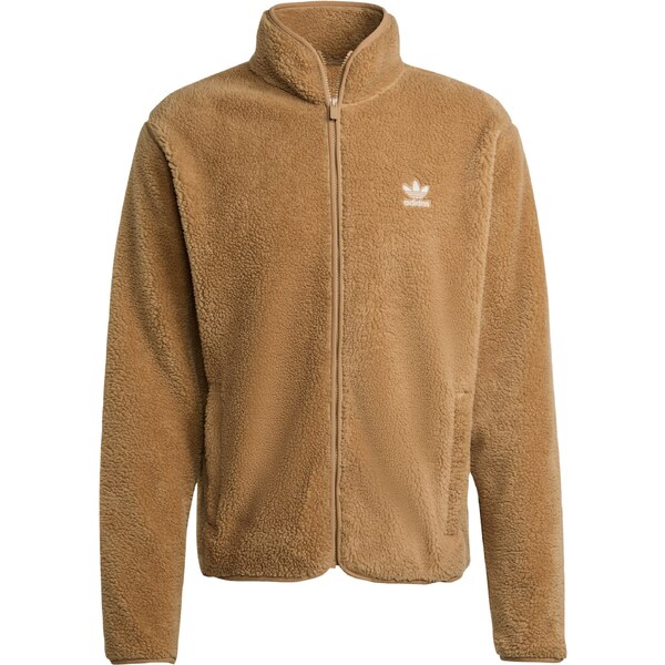 ADIDAS ORIGINALS Kardigán Trefoil Essentials hnedá / biela 65283736