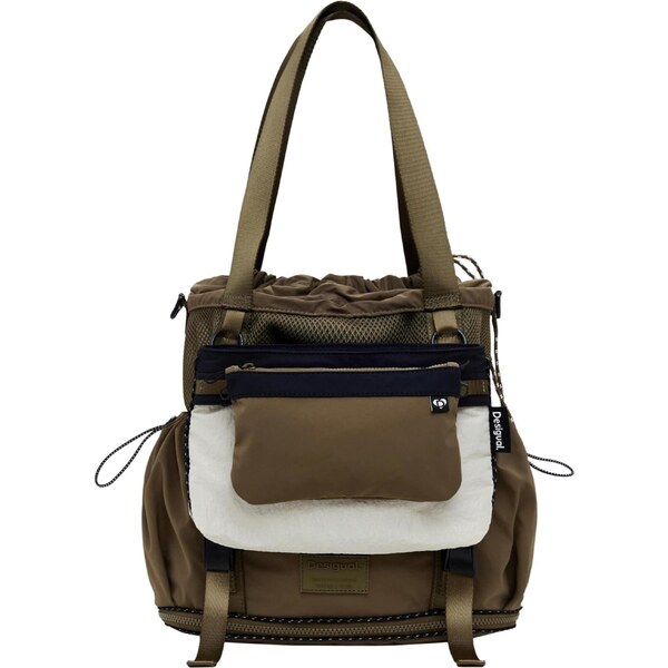 Desigual Batoh olivová / biela 65067872