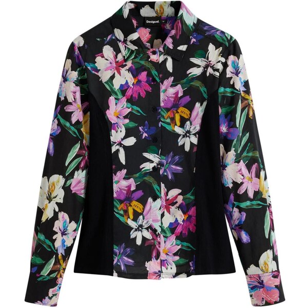 Desigual Blúzka zmiešané farby / čierna 65657590