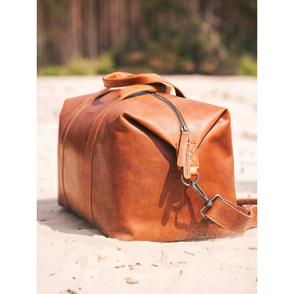 Pánska kožená cestovná taška The Chesterfield Brand Conor - koňak 64515927