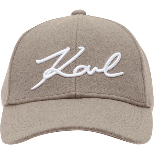 Karl Lagerfeld Čiapka tmavošedá / biela 65135790