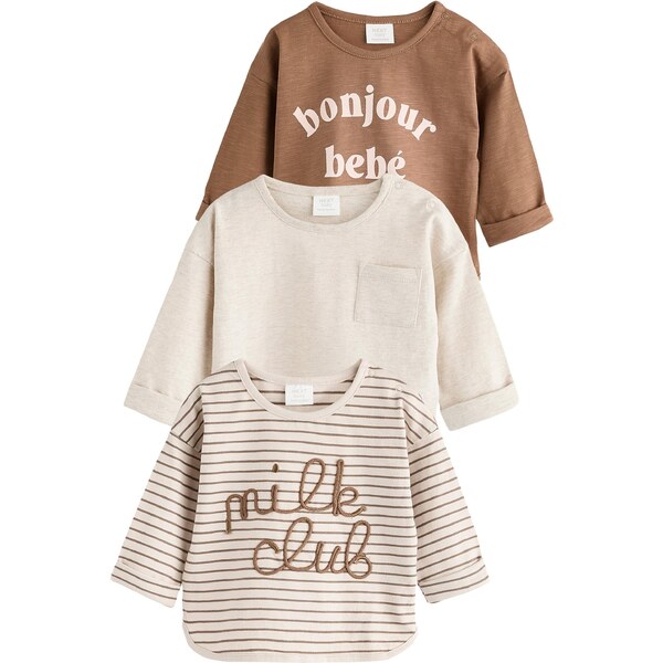 Next Tričko béžová / hnedá 65878039