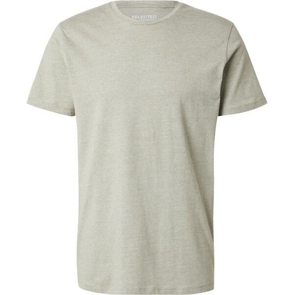 SELECTED Tričko SLHASPEN dymovo šedá / biela 65121062