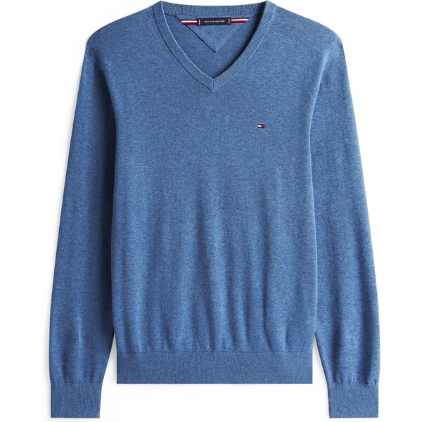 TOMMY HILFIGER Sveter ESSENTIAL modrá 65883639