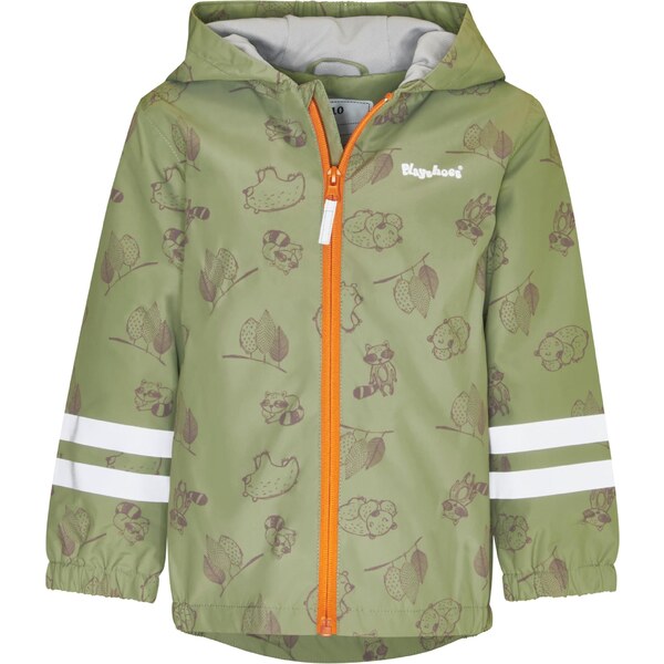 PLAYSHOES Funkčná bunda tmavosivá / zelená / oranžová 65135928