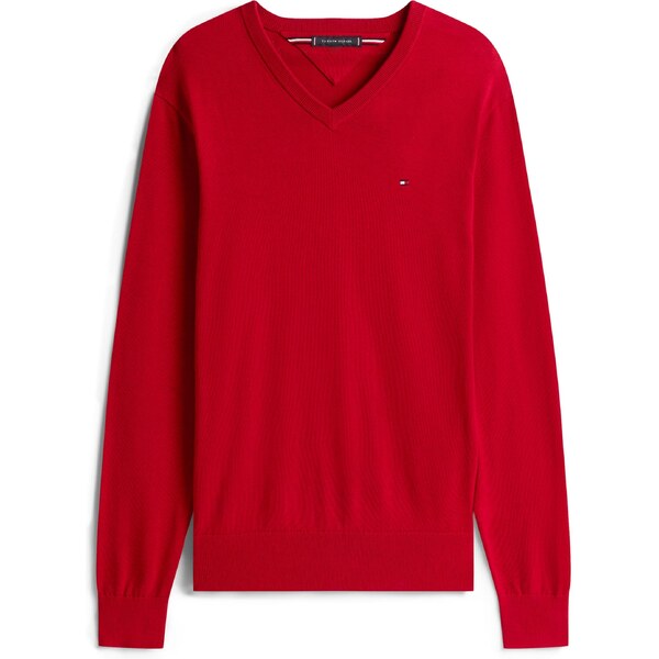 TOMMY HILFIGER Sveter ESSENTIAL červená 65883673