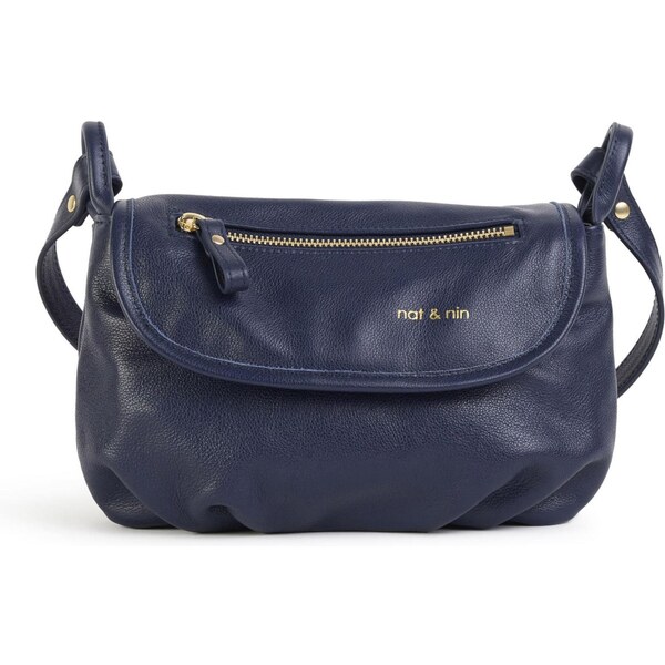 Nat&Nin Taška cez rameno JENNY námornícka modrá / zlatá 65883914